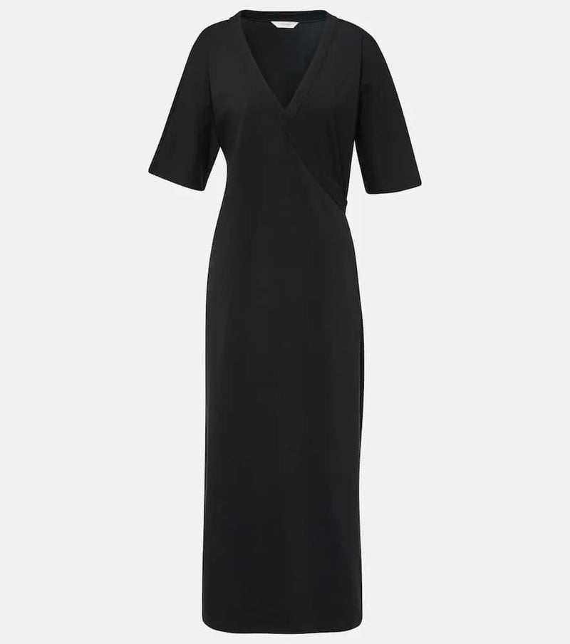 Max Mara Pisano cotton-blend jersey midi dress | LYBSTORE