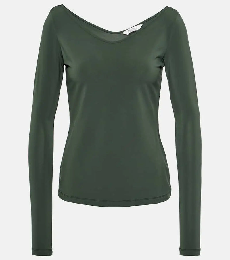 Max Mara Ragazza jersey crêpe top | LYBSTORE