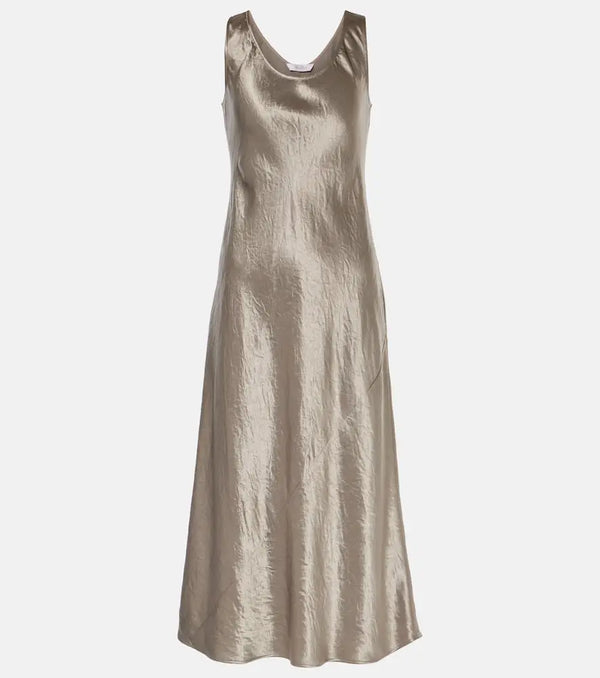 Max Mara Talete satin maxi dress | LYBSTORE