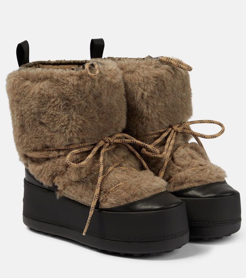 Max Mara Teddy shearling ankle boots