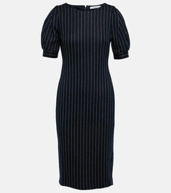 Max Mara Tunica striped cotton-blend midi dress | LYBSTORE