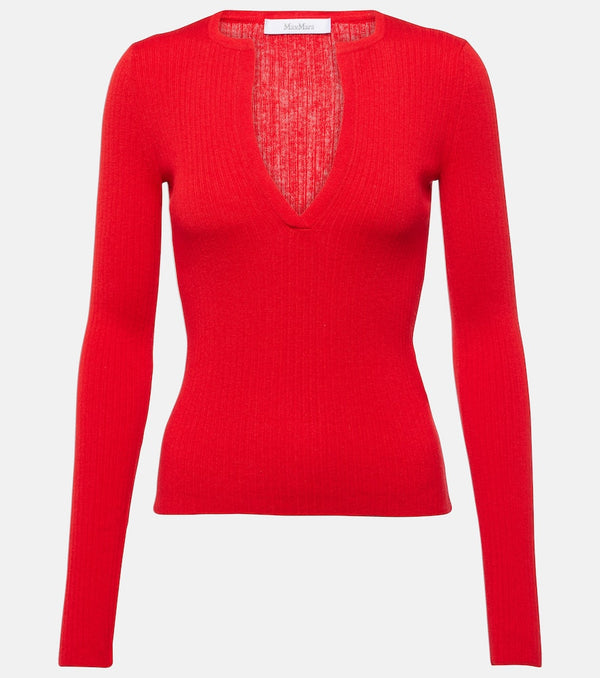 Max Mara Urlo ribbed-knit silk and cashmere sweater