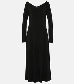 Max Mara Valido pleated jersey maxi dress | LYBSTORE