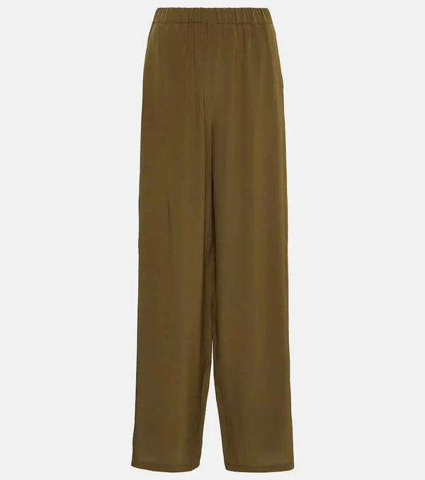 Max Mara Zigano silk wide-leg pants | LYBSTORE