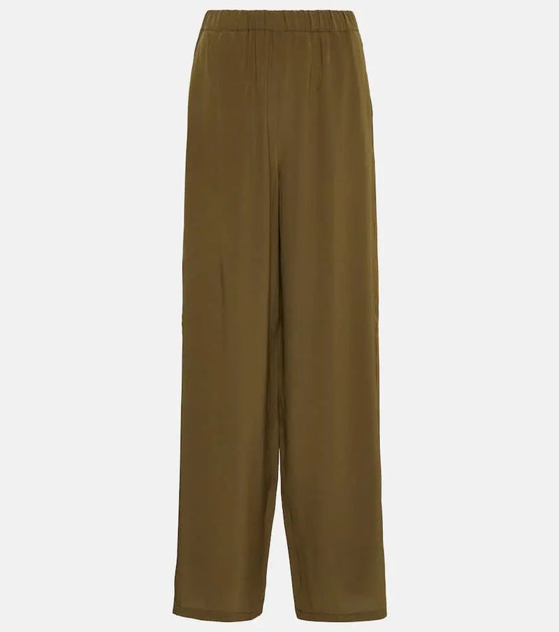 Max Mara Zigano silk wide-leg pants | LYBSTORE