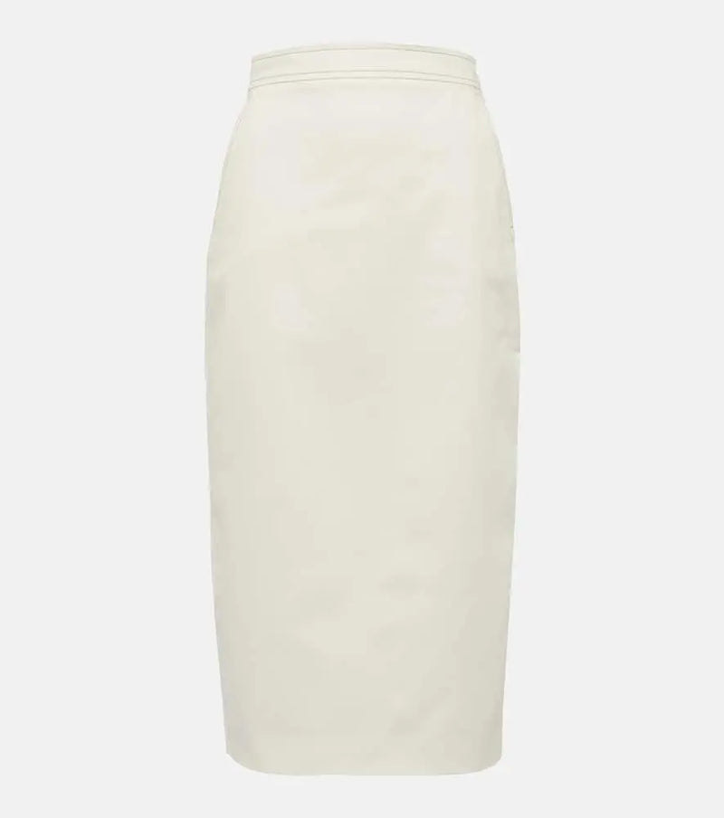 Max Mara Zulia cotton-blend midi skirt | LYBSTORE