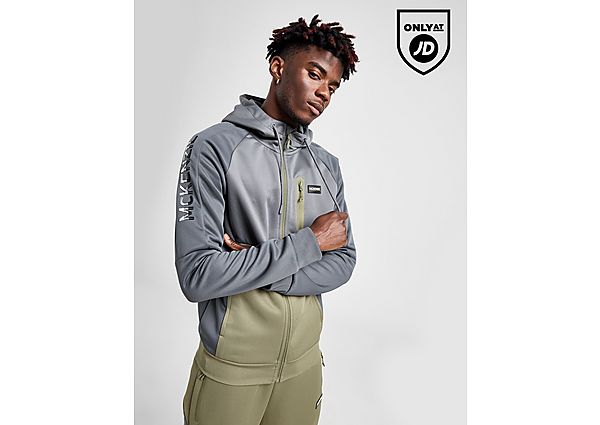 McKenzie Base Poly Full Zip Hoodie Grey