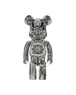 Medicom 1000% H.R. Giger Chrome Version Be@rbrick White