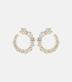 Melissa Kaye Aria Earwrap 18kt gold earrings with diamonds | LYBSTORE