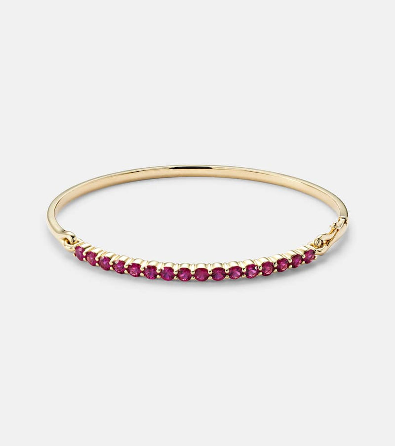 Melissa Kaye Lenox 18kt gold bracelet with sapphires | LYBSTORE