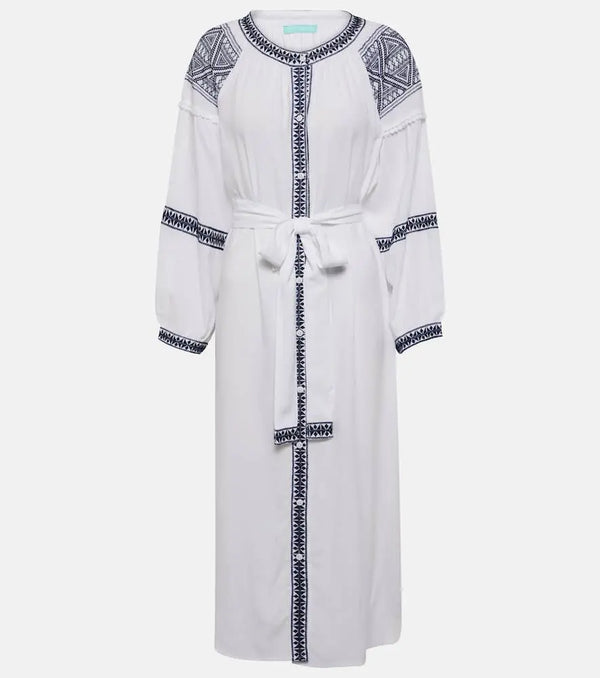 Melissa Odabash Ally embroidered midi dress