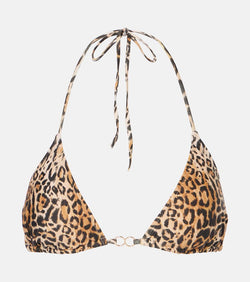 Melissa Odabash Costa leopard-print bikini top