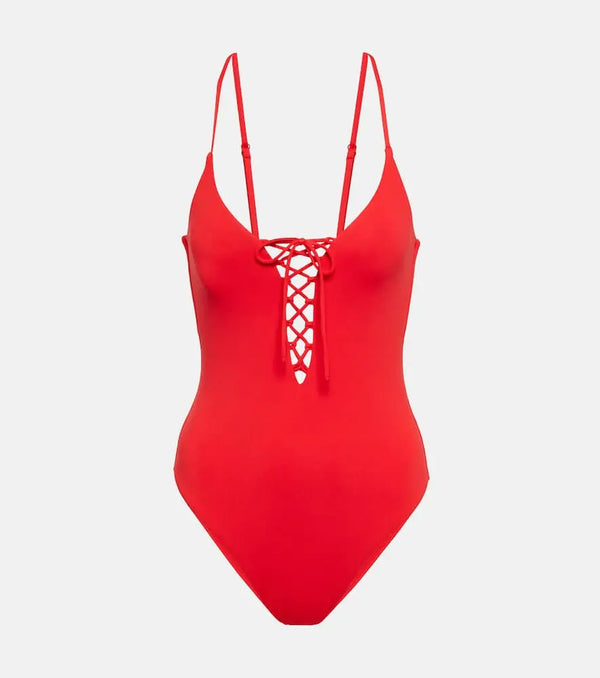 Melissa Odabash Nerano lace-up swimsuit | LYBSTORE