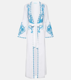 Melissa Odabash Romilly cotton and linen kaftan