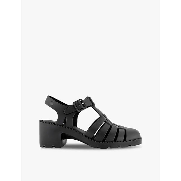 Melissa Possession caged-straps woven heeled sandals