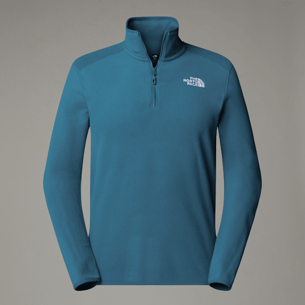 The North Face  100 Glacier 1/4 Zip Fleece Mallard Blue