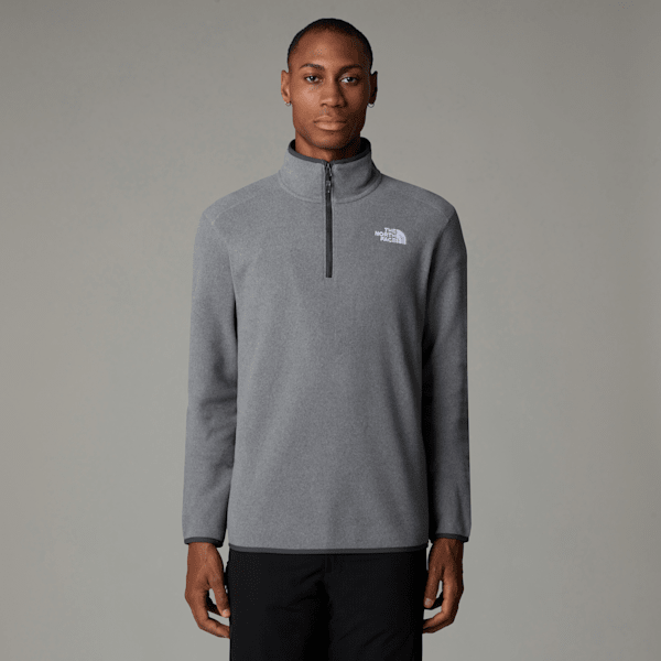 The North Face Men's 100 Glacier 1/4 Zip Fleece Tnf Medium Grey Heather-npf 