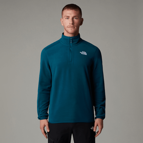 The North Face Men's 100 Glacier 1/4 Zip Fleece Midnight Petrol 