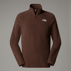 The North Face Men's 100 Glacier 1/4 Zip Fleece Smokey Brown 