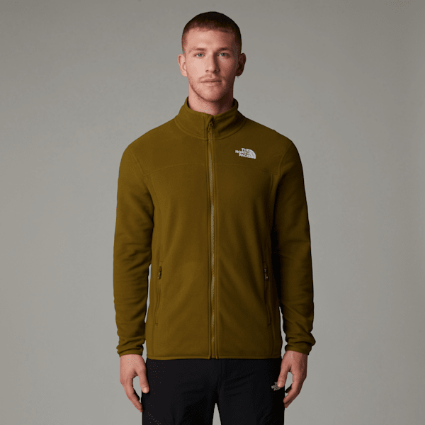 The North Face Men's 100 Glacier Full-zip Fleece Moss Green 