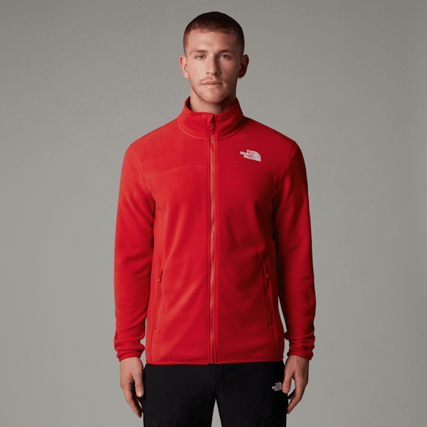 The North Face Men's 100 Glacier Full-zip Fleece High Risk Red 