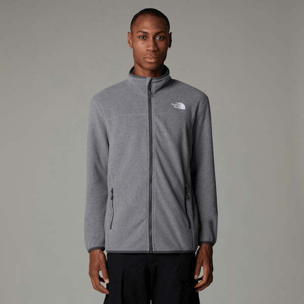 The North Face Men's 100 Glacier Full-zip Fleece Tnf Medium Grey Heather-npf 