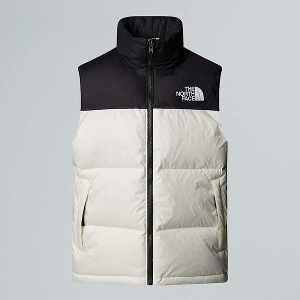 The North Face 1996 Retro Nuptse Gilet White Dune-tnf Black male