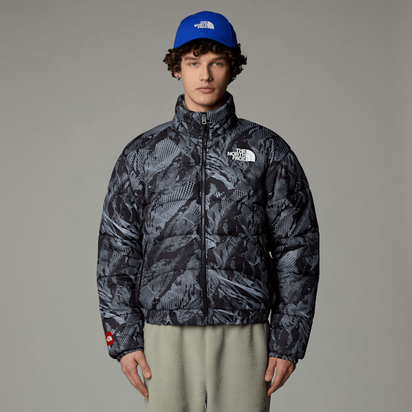 The North Face Men’s Synthetic Puffer Jacket Tnf Black Summit Mesh Print