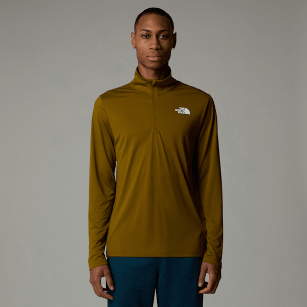 The North Face Men's 24/7 1/4 Zip Long-sleeve T-shirt Moss Green | LYBSTORE