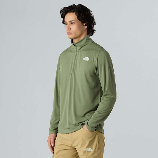 The North Face 24/7 1/4 Zip Long-sleeve T-shirt Bark Mist male