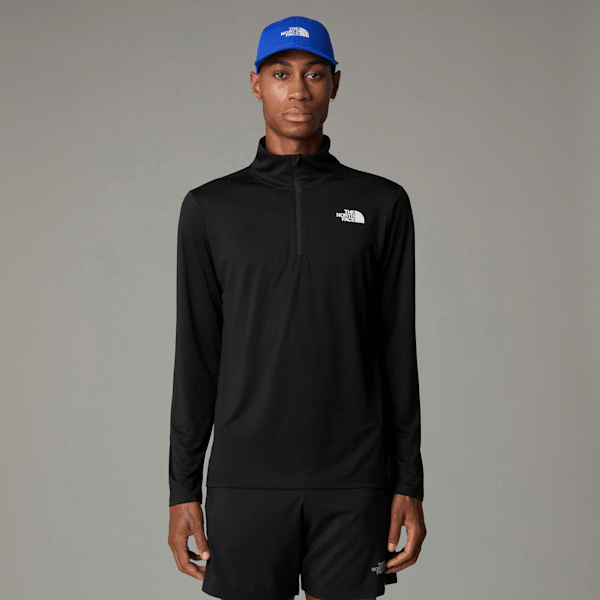 The North Face Men's 24/7 1/4 Zip Long-sleeve T-shirt Tnf Black | LYBSTORE