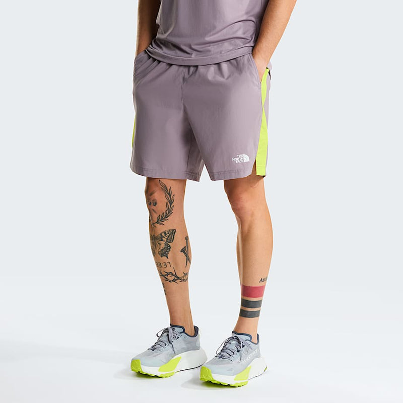 The North Face ’s 24/7 Colourblock Shorts Transcendent Grey fizz Lime Size