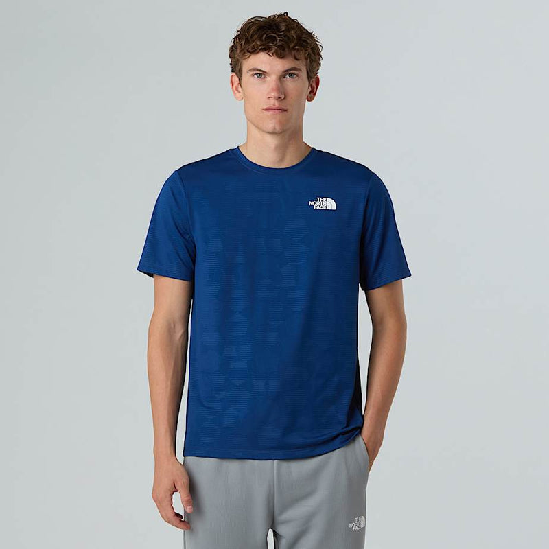 The North Face 24/7 Embossed T-shirt Estate Blue Tent Model Print male
