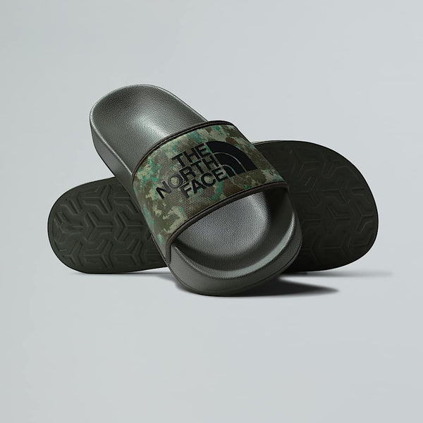 The North Face Base Camp Slides Iii Military Olive Stippled Camo Print-tnf Black male