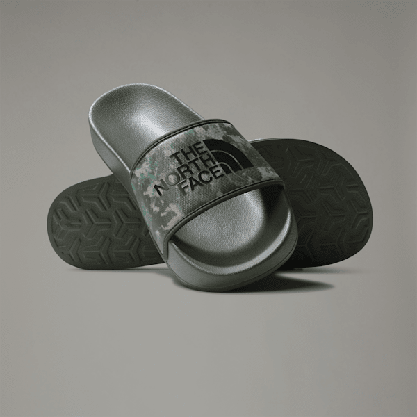 The North Face Men’s Base Camp Slides Iii Military Olive Stippled Camo Print-tnf Black | LYBSTORE