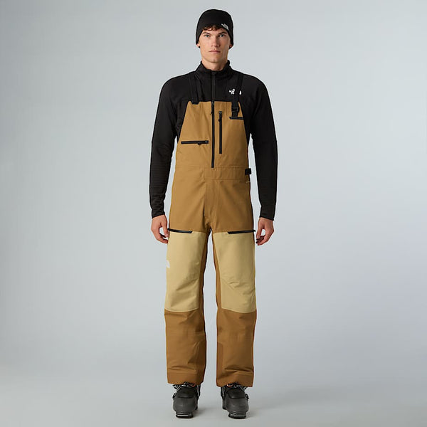 The North Face Ceptor Bib Trousers Utility Brown-khaki Stone Size male