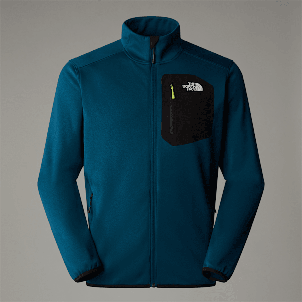 The North Face  Crest Full-zip Fleece Midnight Petrol-tnf Black