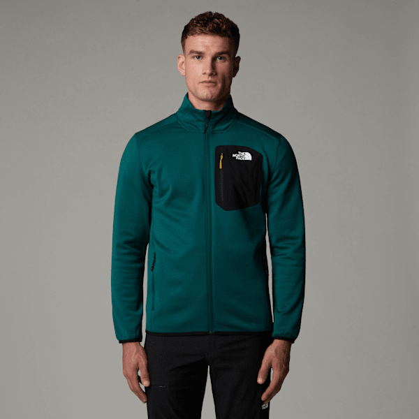 The North Face  Crest Full-zip Fleece Deep Nori-tnf Black