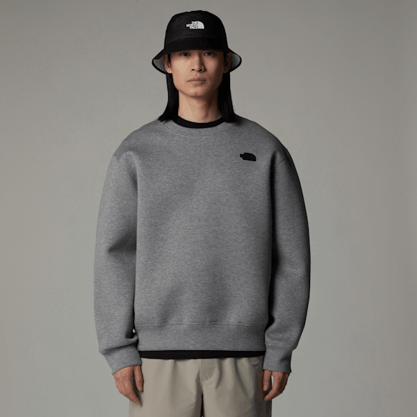 The North Face Men's Crew Neck Sweatshirt Metallic Silver Heather 