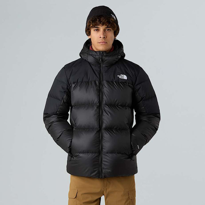 The North Face Diablo Down 2.0 Hooded Jacket Tnf Black Heather recycled Dow
