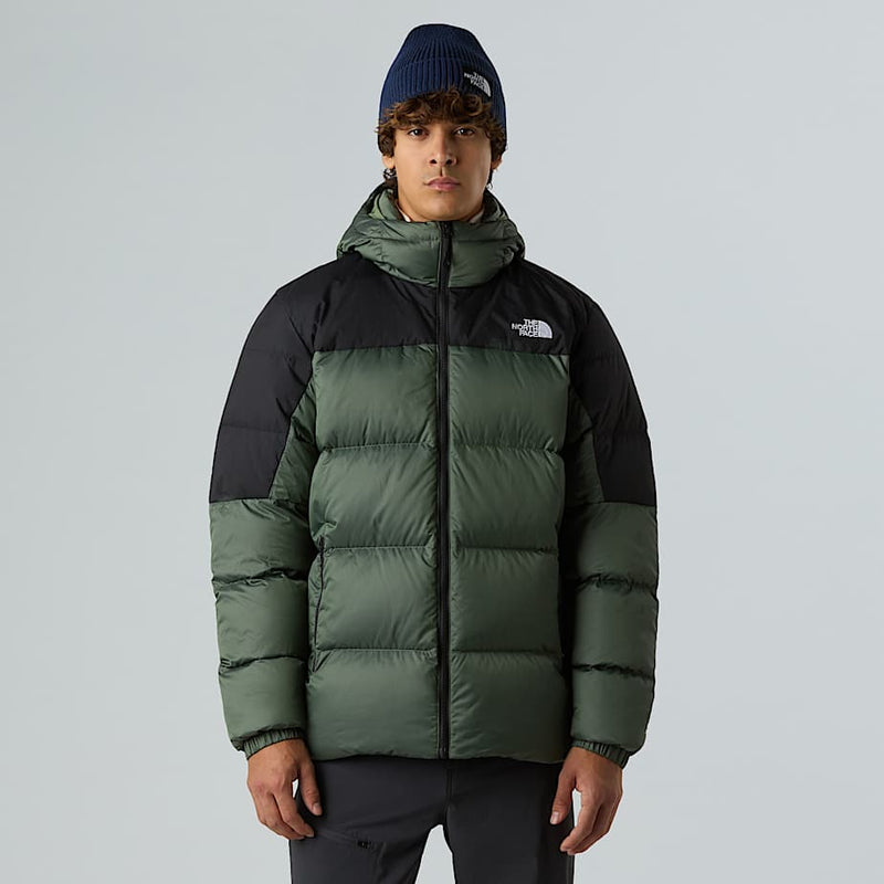 The North Face Diablo Down 2.0 Hooded Jacket Bark Mist Black Heather-tnf Black male