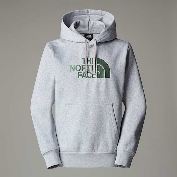 The North Face Drew Peak Hoodie Tnf Light Grey Heather-duck Green male