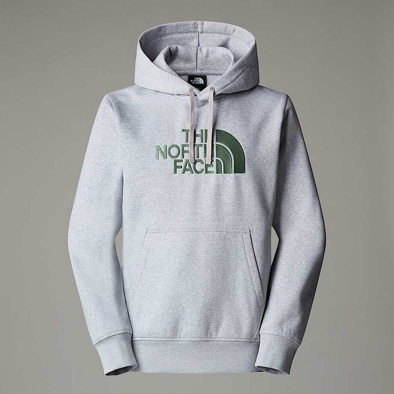 The North Face Drew Peak Hoodie Tnf Light Grey Heather-duck Green male