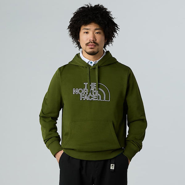 The North Face Drew Peak Light Hoodie Woodland Green-tnf White male