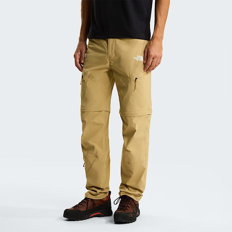 The North Face ’s Exploration Convertible Regular Tapered Trousers Khaki Stone Size