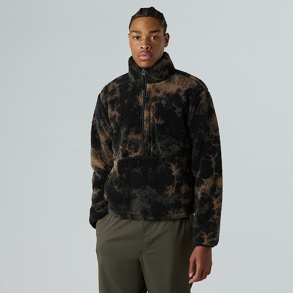 The North Face Extreme Pile Printed Pullover Fleece Tnf Black Light Refractions Print male