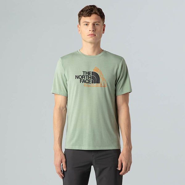 The North Face Foundation Mountain Graphic T-shirt Slate Moss male
