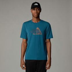 The North Face Men's Foundation Mountain T-shirt Mallard Blue | LYBSTORE