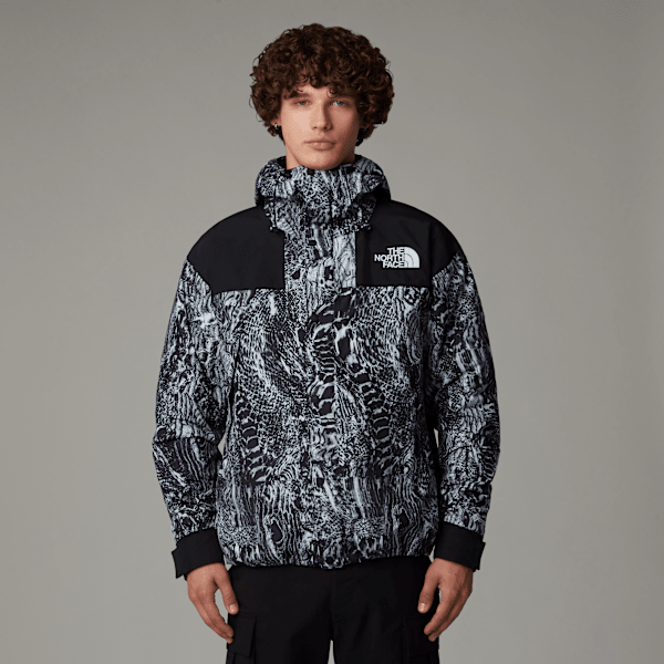 The North Face Gore-tex® Mountain Jacket Tnf Black Wood Snake Print-tnf Black