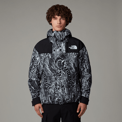 The North Face Men's Gore-tex® Mountain Jacket Tnf Black Wood Snake Print-tnf Black